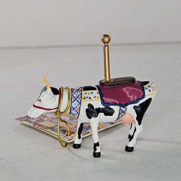 Cow Parade Mini Moo Carousel Cow Figurine 2002 #23124 - Picture 4 of 8